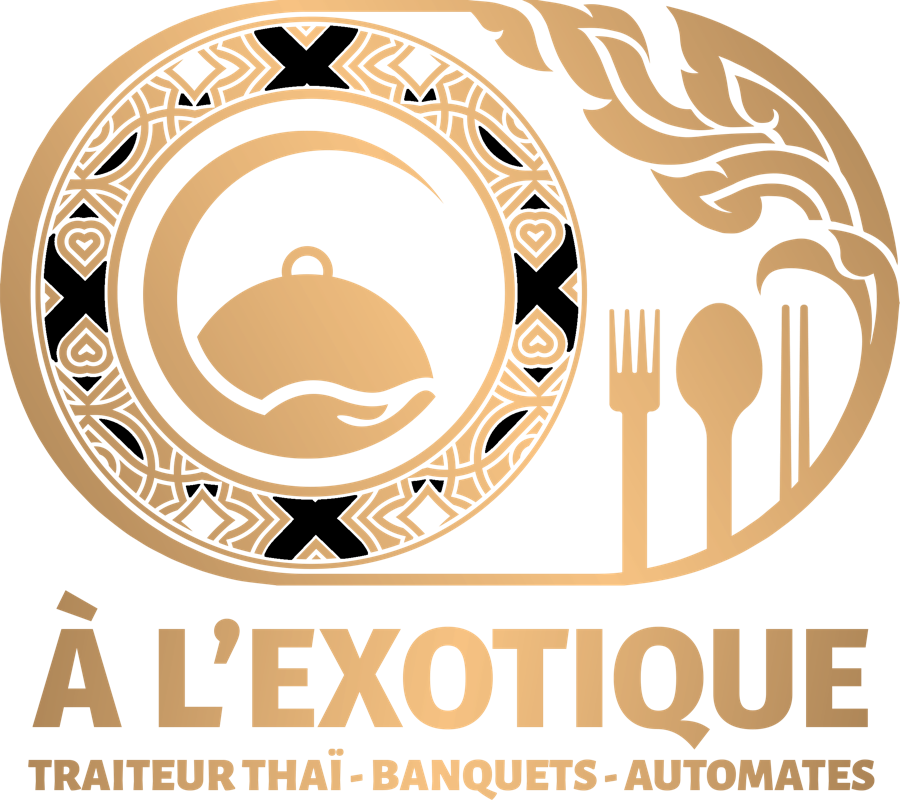 Logo À l'Exotique, traiteur thaï, banquets, automates